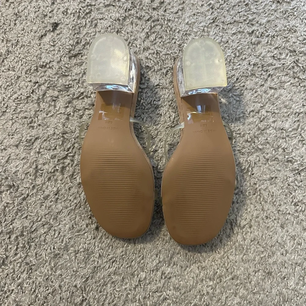 Heels with Clear strap and heel, size 6.5 - Picture 3 of 4